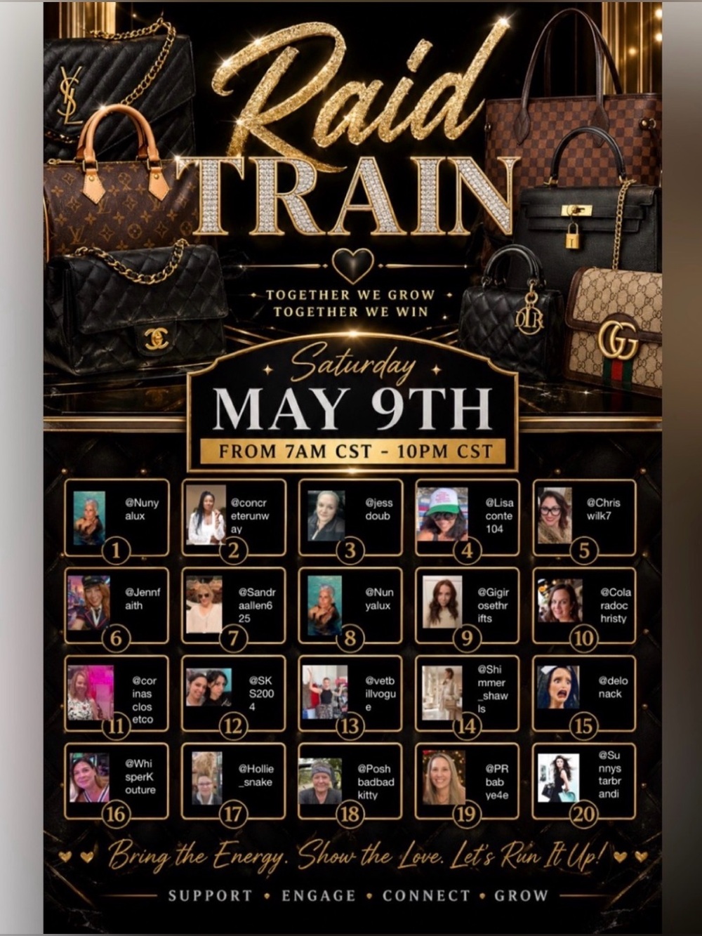 Join Us on Raid Train Event - May 9th
